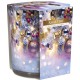 Scented candle in straight glass and foil, pack of 6 pieces