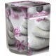 Scented candle in straight glass and foil, pack of 6 pieces