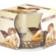 Scented candle in glass and foil, pack of 6 pieces