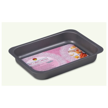Non-stick gray baking tray (embossed), pack of 10