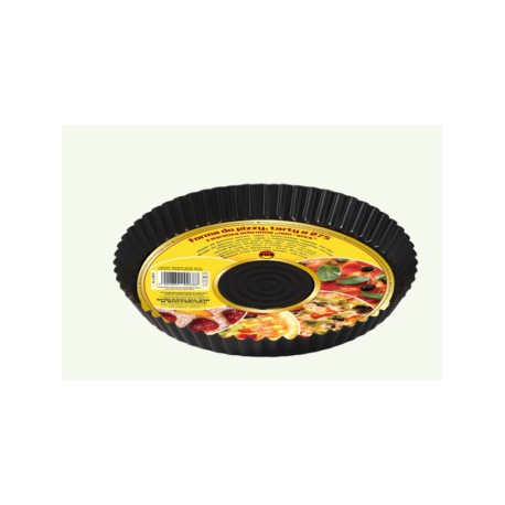 Forma do pizzy z warstwą ochronną "non-stick" czarna , opakowanie 10 sztuk