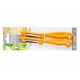 Vegetable scraper, oblong, 2 pcs, 4.5 cm blade, notched and smooth, collective packaging 60 sets