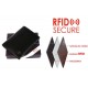 Leather wallet with RFID STOP card protection unisex collective packaging 5 pieces