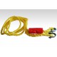 Braided tow rope with shackle