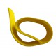 Protective sleeve for the belt 50mm thick yellow polyester with a sling