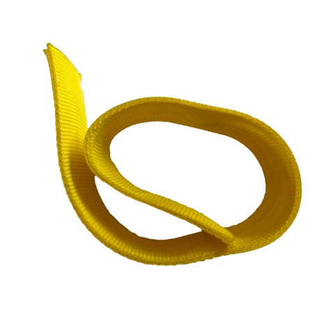 Protective sleeve for the belt 50mm thick yellow polyester with a sling