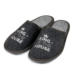 Men's felt shoes KING OF THE HOUSE, pack of 10 pieces