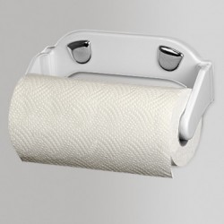 Modern white paper towel holder
