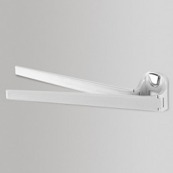 Modern two-arm hanger, white
