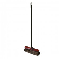 Broom with natural bristles 28cm LUX with a handle 120 cm collective packaging 16 pieces