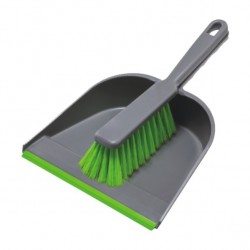 Brush with a dustpan with rubber collective packaging 24 pieces