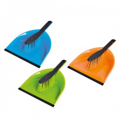 Brush + dustpan CLIP AZUR collective packaging 24 pieces