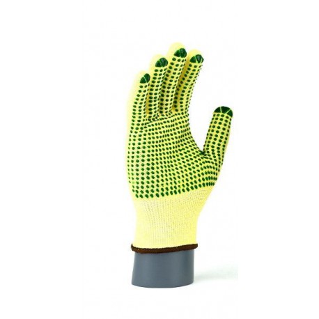 KEVLAR® / steel gloves, dust-free, 13G, PVC