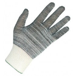 Polyamide / polyester gloves, melange dust-free