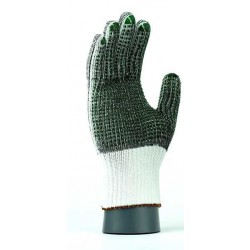 Polyamide / polyester gloves, dust-free, PVC