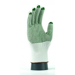 100% polyester, dust-free, PVC gloves