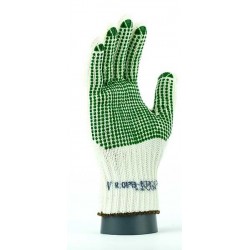 Polyamide + cotton, PVC gloves