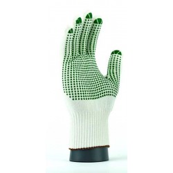 Polyamide + cotton, thin PVC gloves