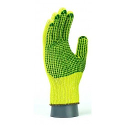 Polyester / cotton gloves, PVC dotted