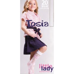 CHILDREN'S KNEE SOCKS "TOSIA" 20 DEN MICRORETTE collective packaging 5 pairs