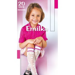CHILDREN'S KNEE SOCKS "EMILKA" 20DEN MICRORETTE collective packaging 5 pairs