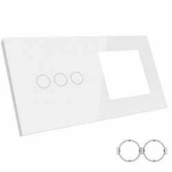 Glass panel for modular touch switch and sockets 3G