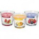 Scented candle in glass mix sweet & cream, pack of 12 pieces