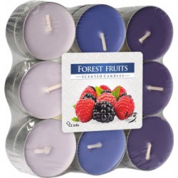 Small scented candle 18 pieces in three colors, collective package 6 packs