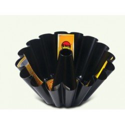 Form with a sleeve with a "non-stick" protective layer, black, pack of 10